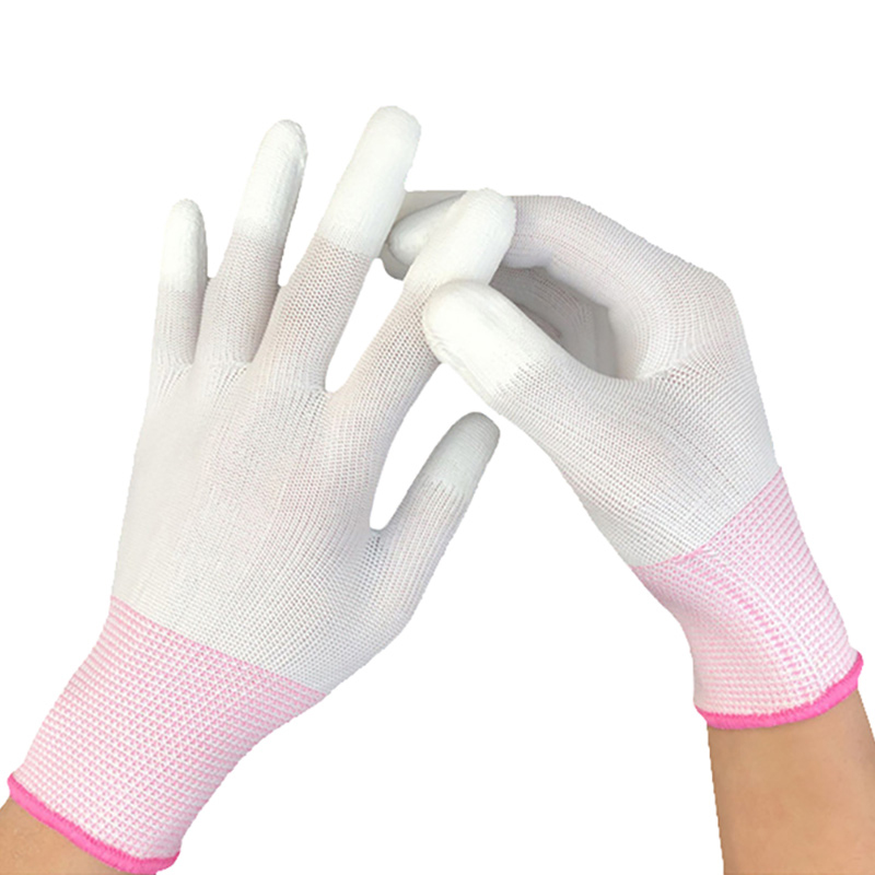 Nylon-Fingerhandschuh mit PU-Beschichtung